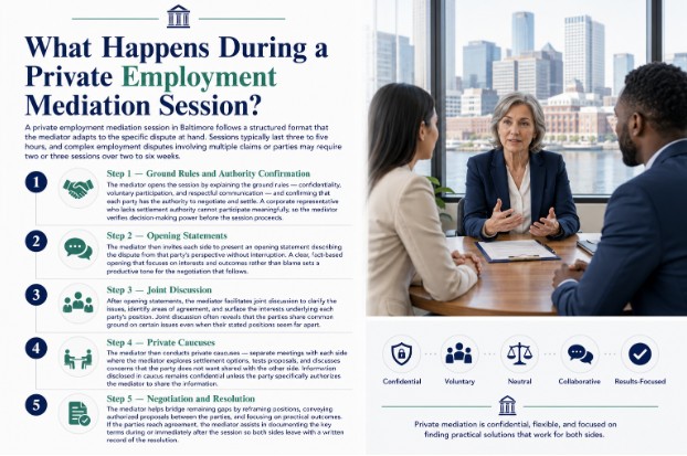 What Happens During a Private Employment Mediation Session?